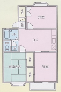 ベルビレッジ102間取り